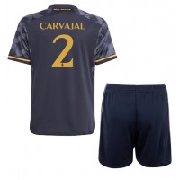 Real Madrid Daniel Carvajal #2 Udebane Trøje Børn 2023-24 Kortærmet (+ Korte bukser)